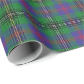 Clan Wood Green en Blue Scottish Tartan Cadeaupapier (Rol Hoek)