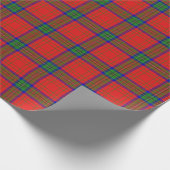 Clan Wood Rode Jurk Schotse Tartan Cadeaupapier (Hoek)