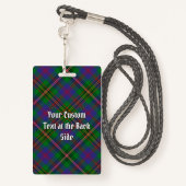 Clan Wood Tartan Badge (Achterkant met draagriem)