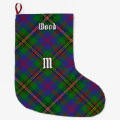 Clan Wood Tartan Grote Kerstsok (Voorkant)