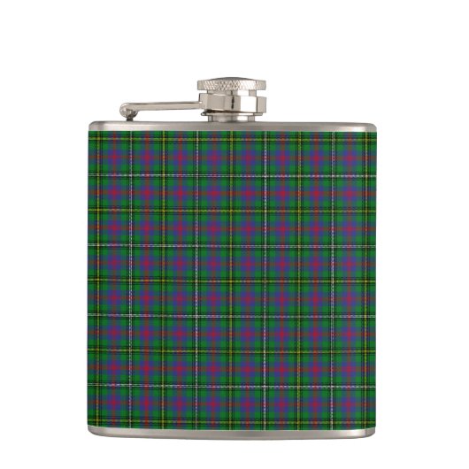 Clan Wood Tartan Heupfles (Voorkant)