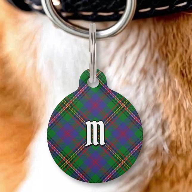 Clan Wood Tartan Huisdierpenning (Creator heeft geüpload)