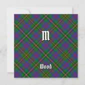 Clan Wood Tartan Kaart (Voorkant)