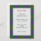 Clan Wood Tartan Kaart (Achterkant)