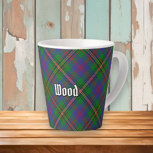 Clan Wood Tartan Latte Mok