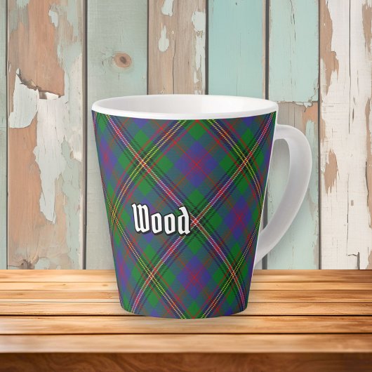 Clan Wood Tartan Latte Mok