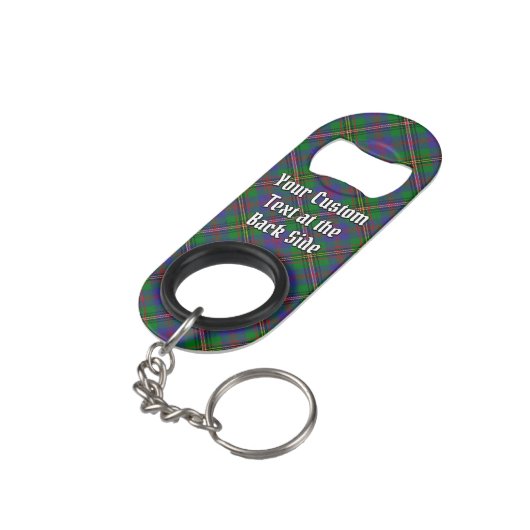 Clan Wood Tartan Mini Flessenopener (Achterkant Gekanteld)