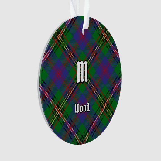 Clan Wood Tartan Ornament (voorkant)