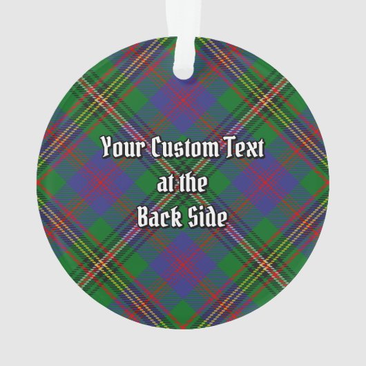 Clan Wood Tartan Ornament (achterkant)