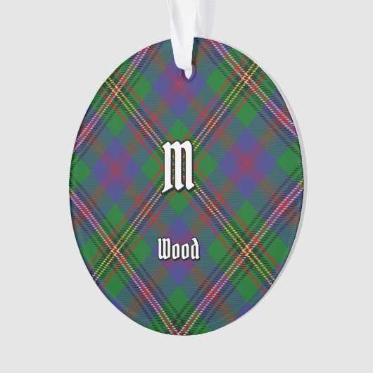 Clan Wood Tartan Ornament (voorkant)