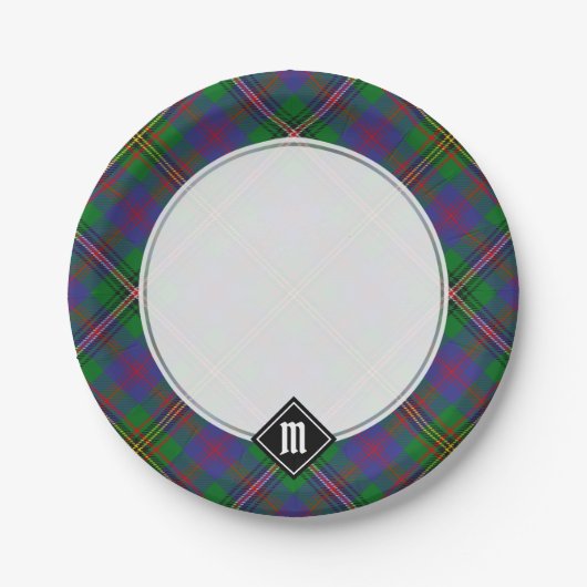 Clan Wood Tartan Papieren Bordje (Voorkant)