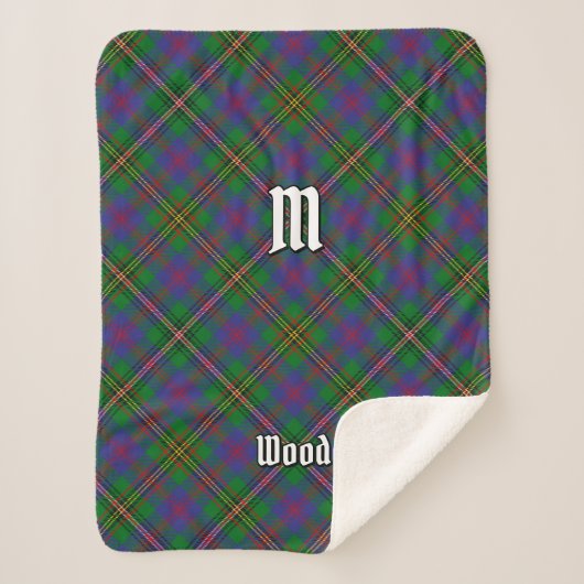 Clan Wood Tartan Sherpa Deken (Voorkant)