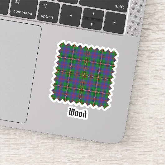 Clan Wood Tartan Sticker (Detail)