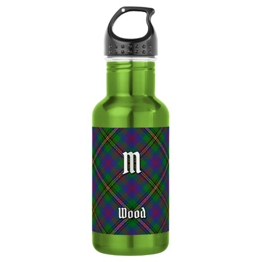 Clan Wood Tartan Waterfles (Voorkant)