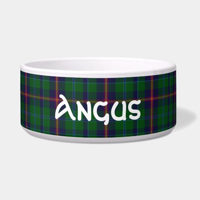 Clan Young Custom Tartan Pset Bowl Voerbakje (Voorkant)