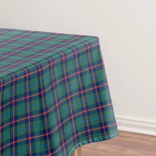 Clan Young Green en Blue Schotse Tartan Tafelkleed (Voorbeeld)