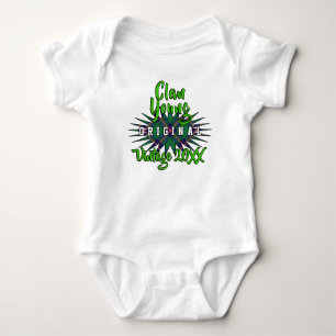 Clan Young Tartan Burst Vintage Birthyear Romper