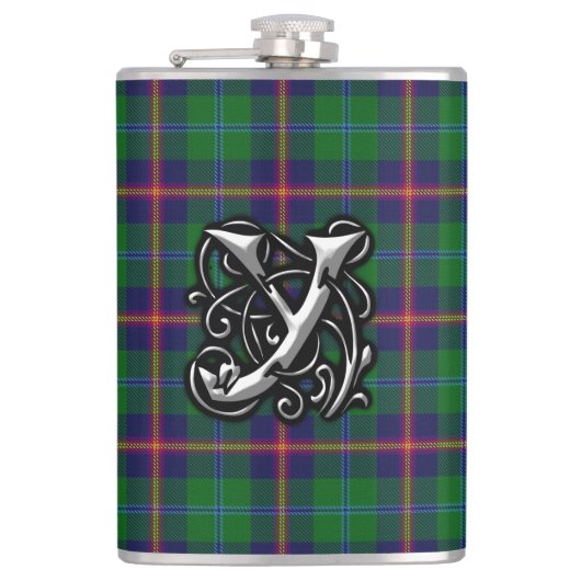 Clan Young Tartan Old Scotland Flask Heupfles (Voorkant)