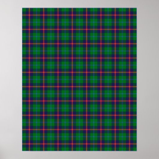 Clan Young Tartan Poster (Voorkant)