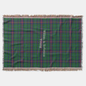 Clan Young Tartan Pset Custom Throw Blanket Deken (Voorkant)