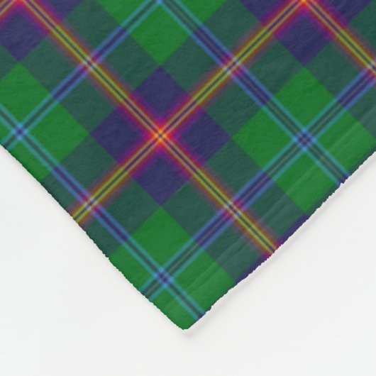 Clan Young Tartan Pset Fleece Deken (Hoek)