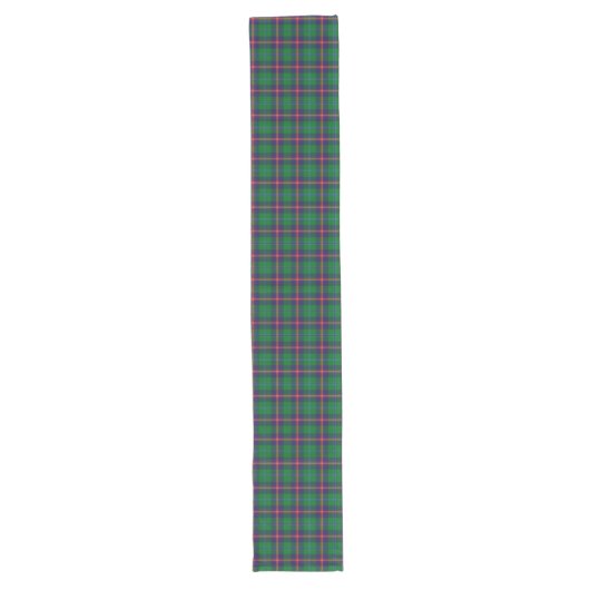 Clan Young Tartan Pset Lange Tafelloper (Voorkant)