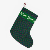 Clan Young Tartan Pset op persoonlijke titel Kleine Kerstsok (Voorkant (Hangend))