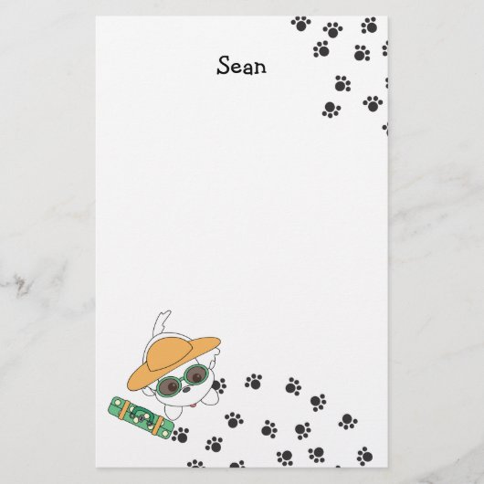 Clancey gaat op reis briefpapier (Voorkant)