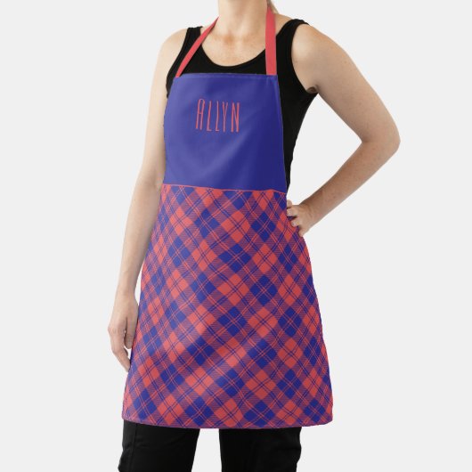 Clanchef MacGregor Tartan Schotse Plaid Naam Schort (Insitu)