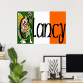 Clancy Celtic Dragon Poster Print (Thuiskantoor)