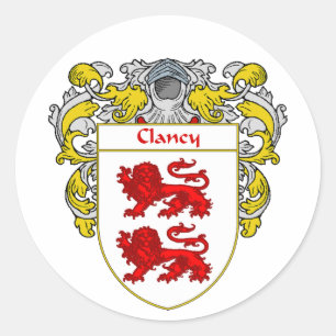 Clancy Wapen (gemanteld) Ronde Sticker