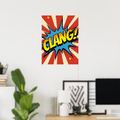 CLANG! Pop Art Echo Poster (Thuiskantoor)