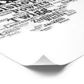 Clankstructuur Foto Afdruk (Hoek)