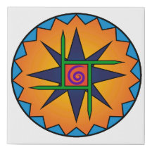 Clann Bhride Emblem 10x10 Canvas afdrukken