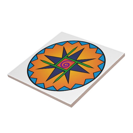 Clann Bhride Emblem Ceramic Tile Tegeltje (Zijkant)