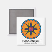 Clann Bhride Square Magnet (Voorkant / Achterkant)