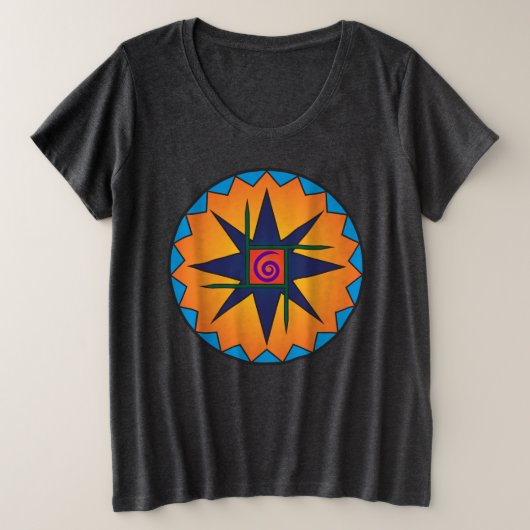 Clann Bhride Women's Plus size donker T-shirt (1x- (Design voorkant)