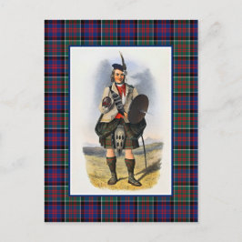 Clanranald  Illustratie Tartan Lijst Briefkaart