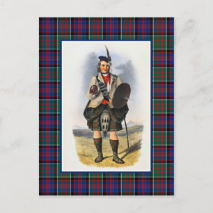 Clanranald Illustratie Tartan Lijst Briefkaart