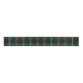 Clanranald tartan blauw groen grosgrain lint (Voorkant)