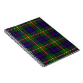 Clanranald tartan blauw groen notitieboek (Rechterzijde)
