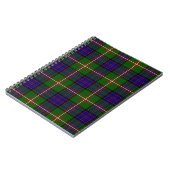 Clanranald tartan blauw groen notitieboek (Linkerzijde)