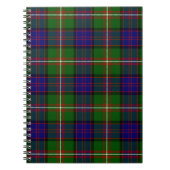 Clanranald tartan blauw groen notitieboek (Voorkant)