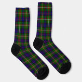 Clanranald tartan blauwe groene ruit sokken (Rechts)