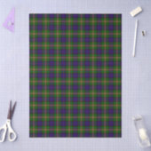 Clanranald tartan blue green plaid tissuepapier (Craft)