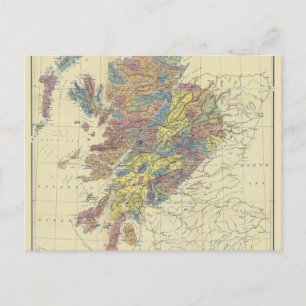 Clans Of Scotland Historical Map Clan Locations Briefkaart