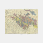 Clans Of Scotland Historical Map Clan Locations Fleece Deken (Voorkant (Horizontaal))