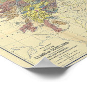 Clans Of Scotland Historical Map Clan Locations Poster (Hoek)