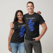 Clans of Scotland kaart T-shirt (Unisex)