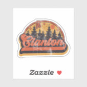Clanton, Alabama Sticker (Vel)